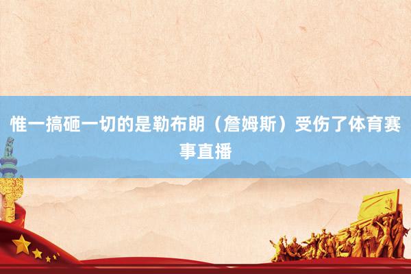 惟一搞砸一切的是勒布朗（詹姆斯）受伤了体育赛事直播
